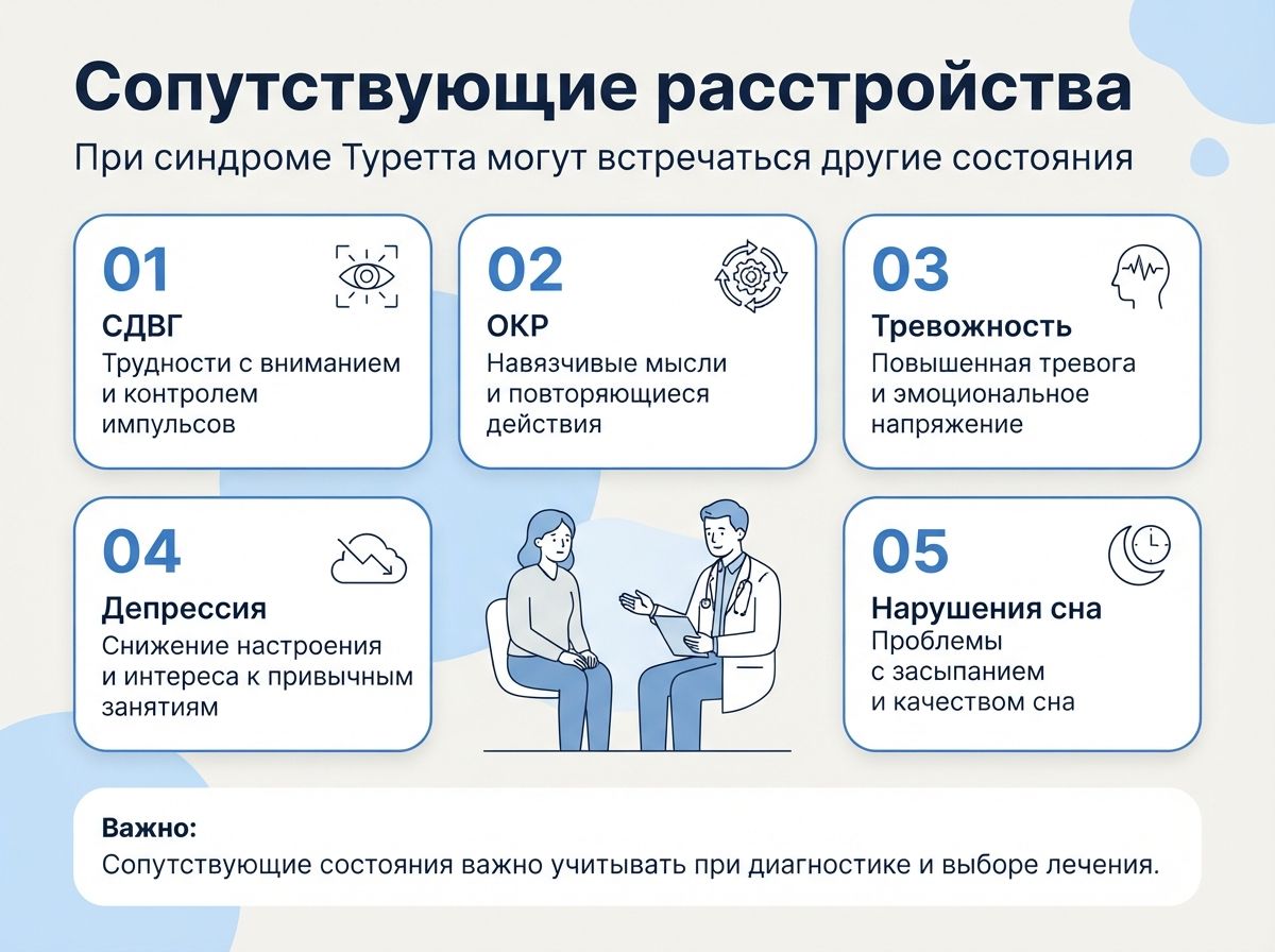 Лечение синдрома Туретта в Павлово инфографика