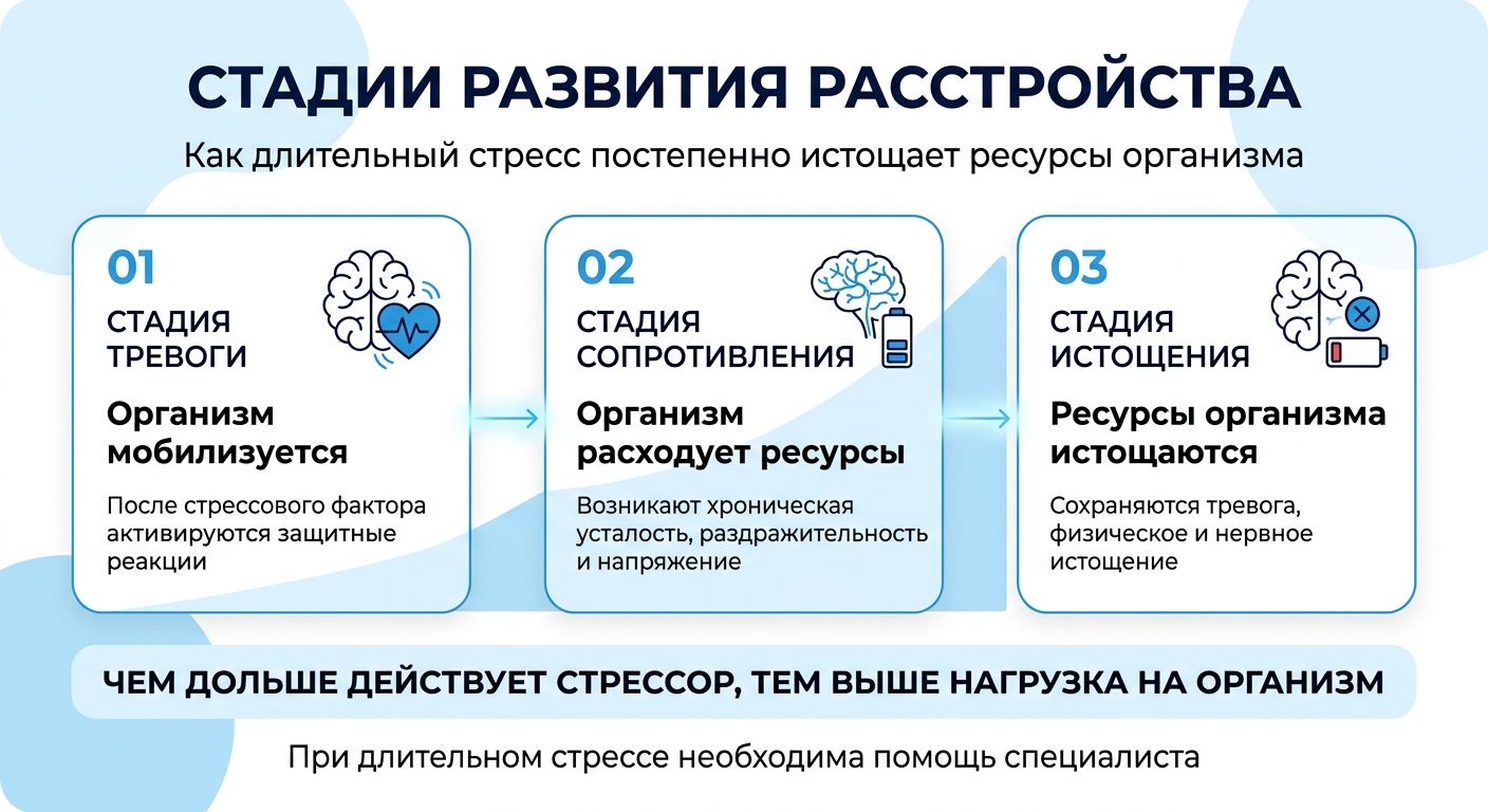 Лечение стресса в Павлово инфографика